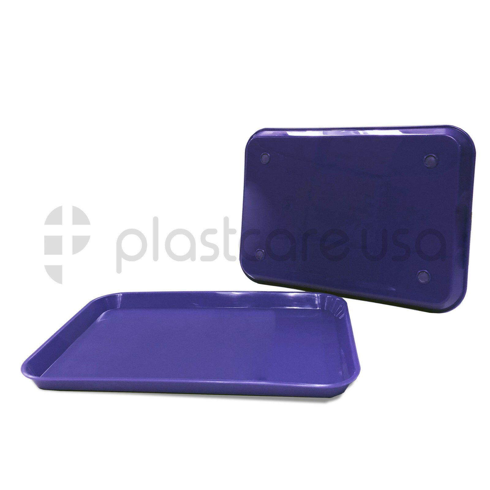 Purple Dental Plastic Instrument Trays, Size B Autoclavable (Pack of 24) Medical