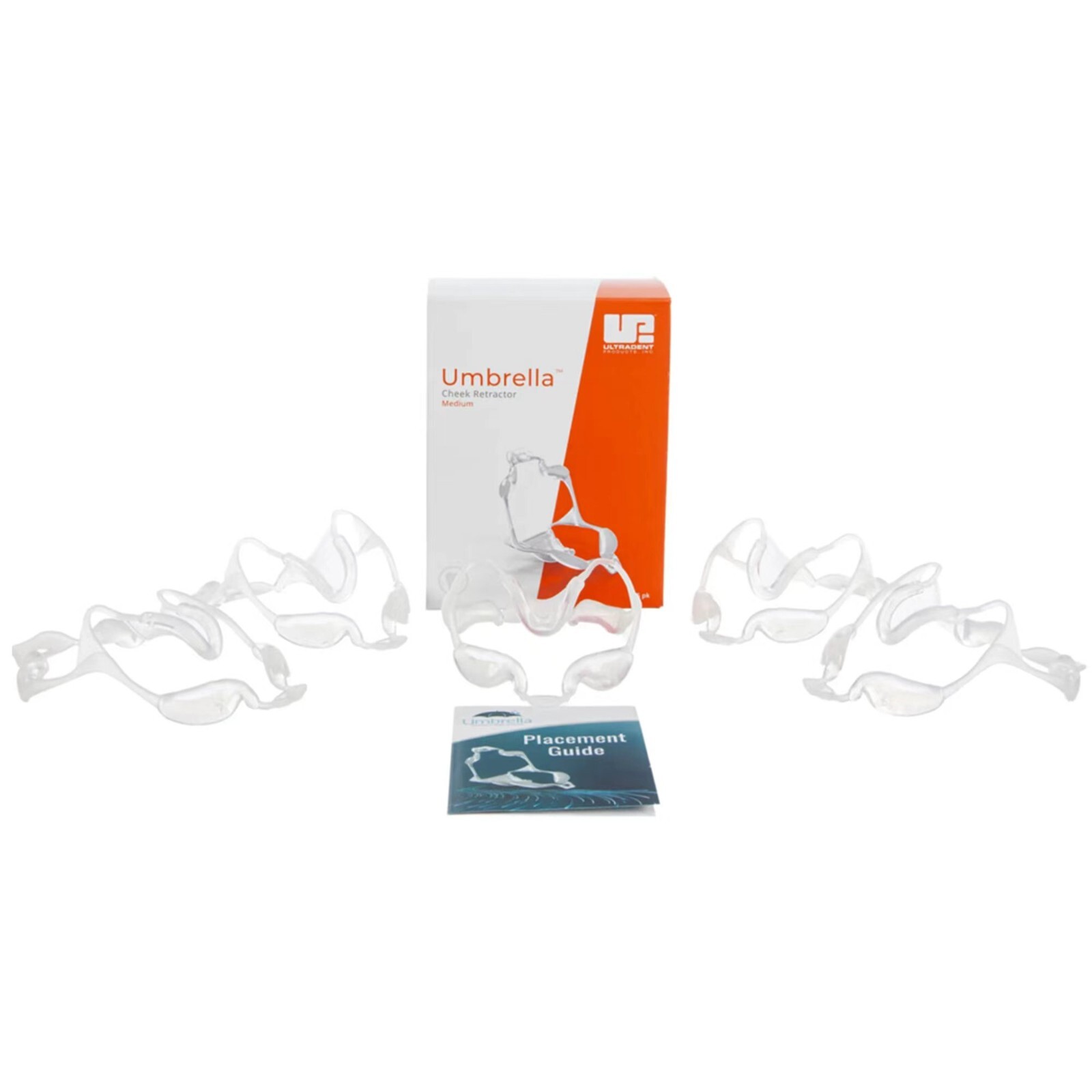 Ultradent Umbrella Tongue, Lip, and Cheek Retractor Medium 5pk-For Dental