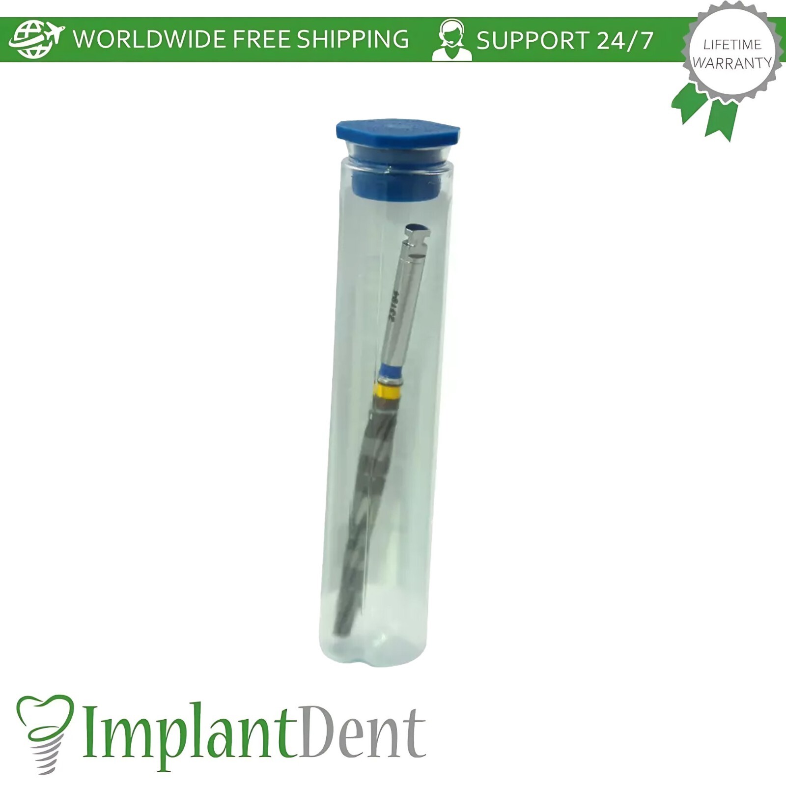 1x DLC Basal/Cortical Conical Drill 2mm – 3.2mm Marking Instrument Dental 25mm