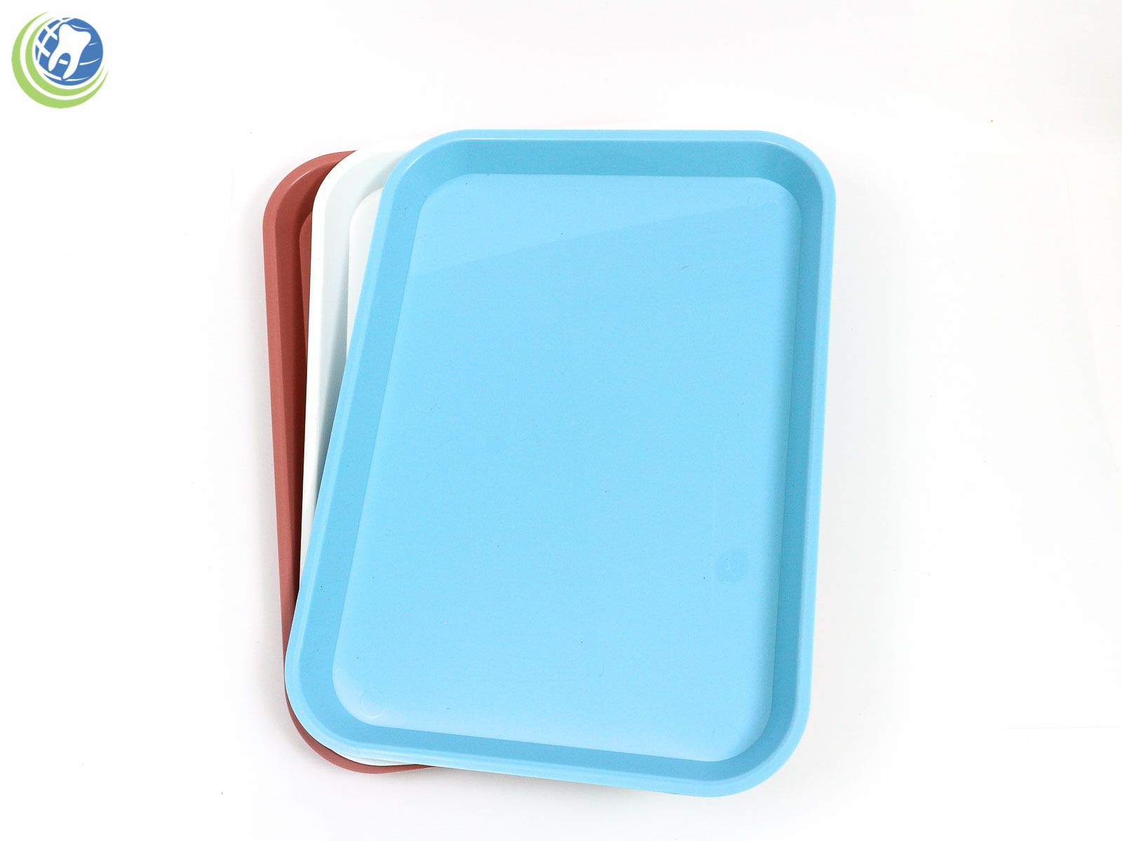 DENTAL PLAIN SET-UP TRAY FLAT SURFACE AUTOCLAVABLE BABY BLUE COLOR SIZE B
