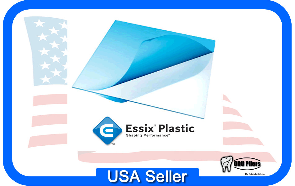 Essix ACE vacuum FORMING SHEETS Retainer .040″/ 5″ SQUARE box 100 pcs 205-1024