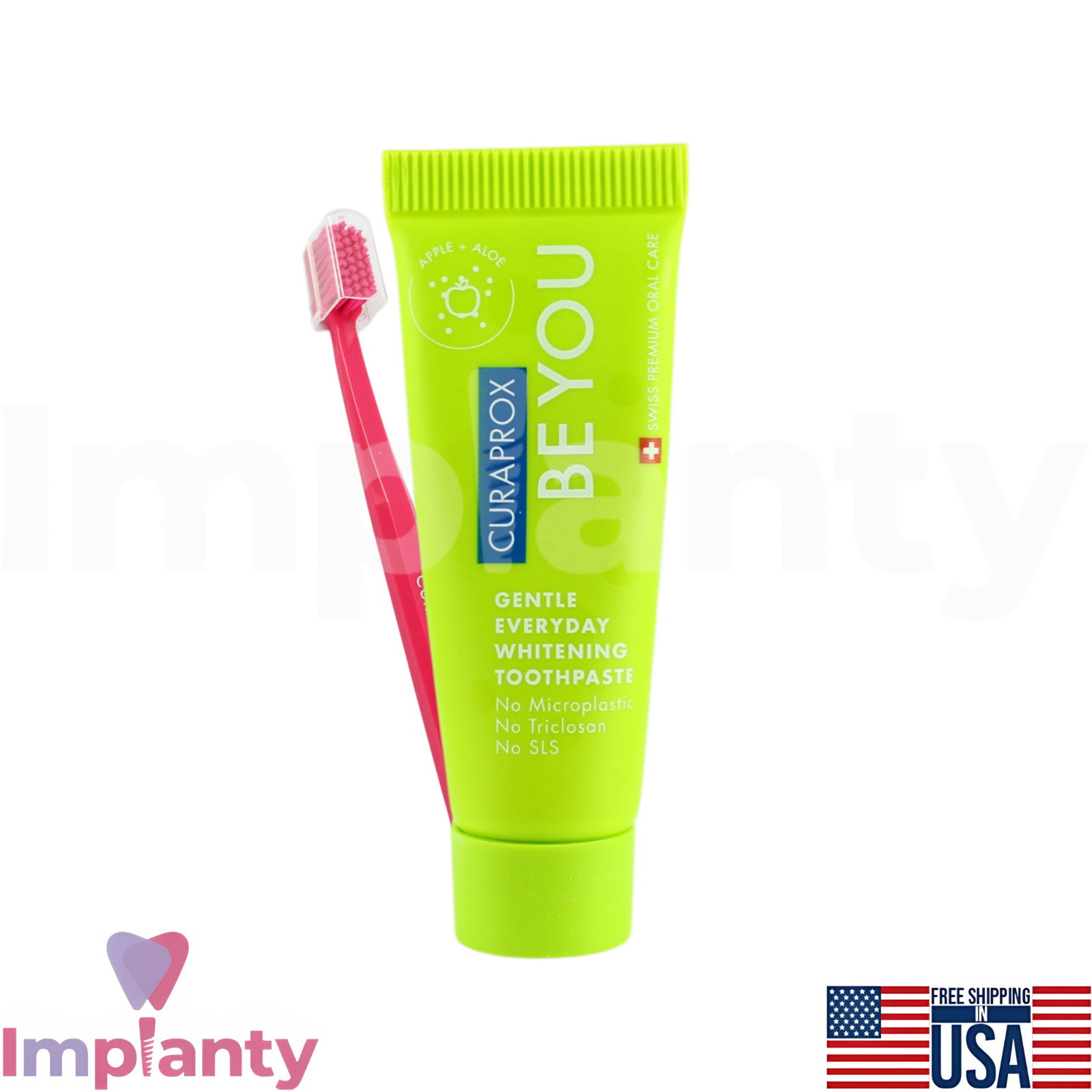 Curaprox Dental Whitening Toothpaste with Toothbrush Set Pack Multiple Flavors