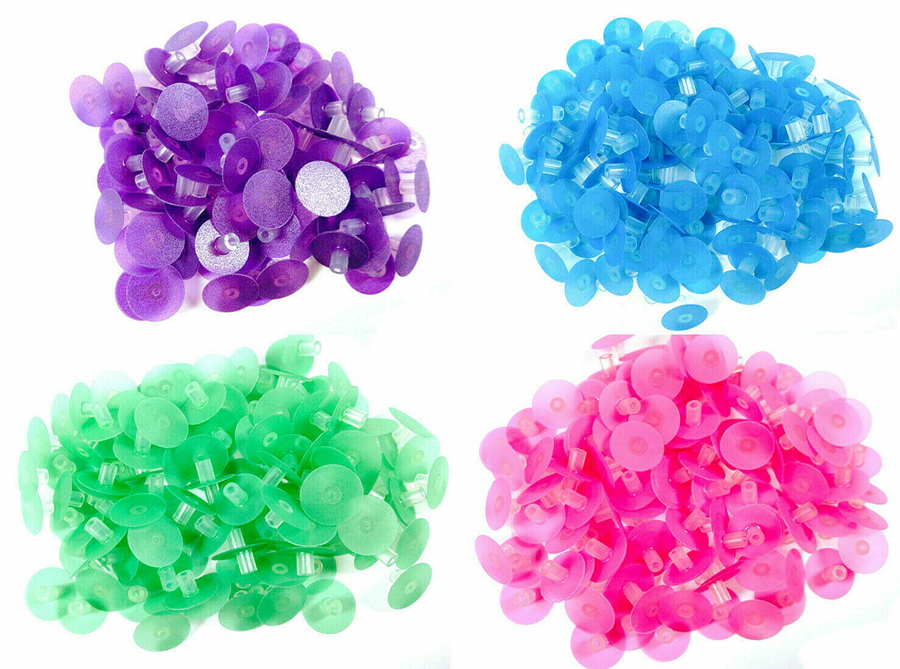 Dental 40 Pcs Discs+1Pcs Mandrel Filling Material Finishing Discs Spiral Diamond