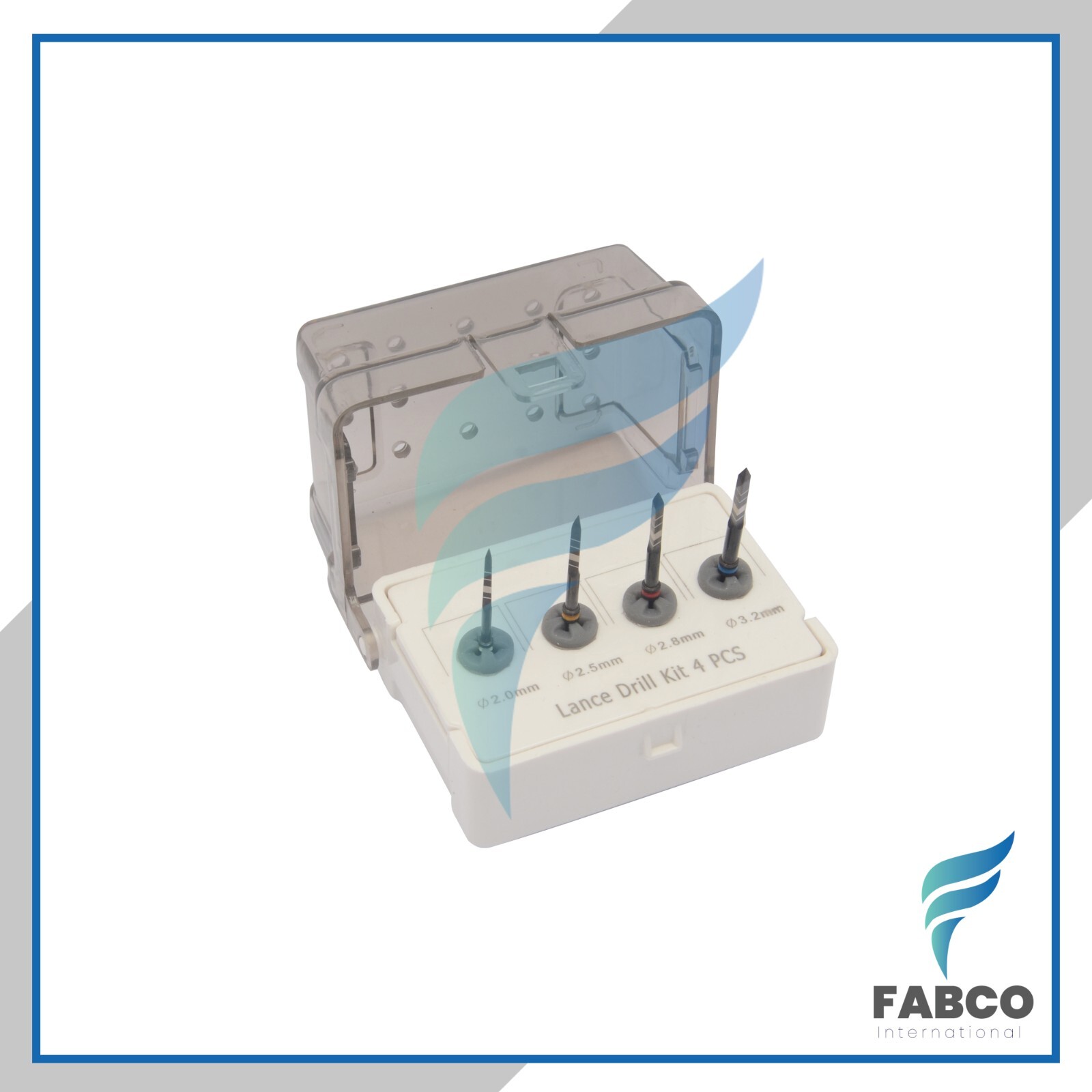 Lance Pilot Drill 2.0mm 2.5mm 2.8mm 3.2mm Black Coated Dental Drill With Box