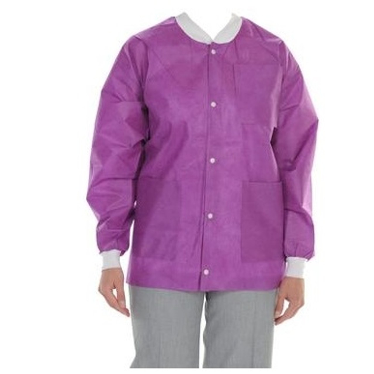 ValuMax 3630PUXL ExtraSafe Lab Jackets Plum Extra Large 10/Pk