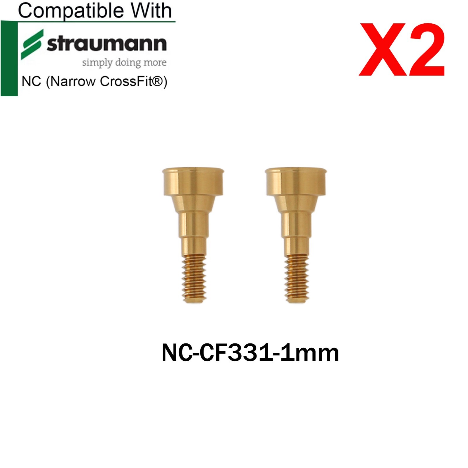 Dental Locator Abutment Male Caps Inserts For Straumann ITI Bone Level NC Ø3.3mm