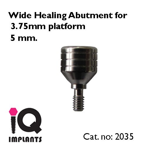 10 Wide Healing Caps for 3.75mm platform for Dental Implant Prosthetic Surgery