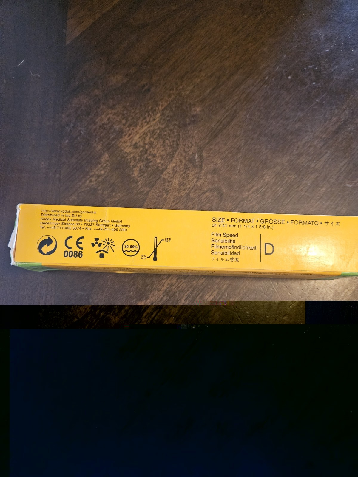 Kodak Ultra-speed DF-58 #2 Dental X-Ray Film