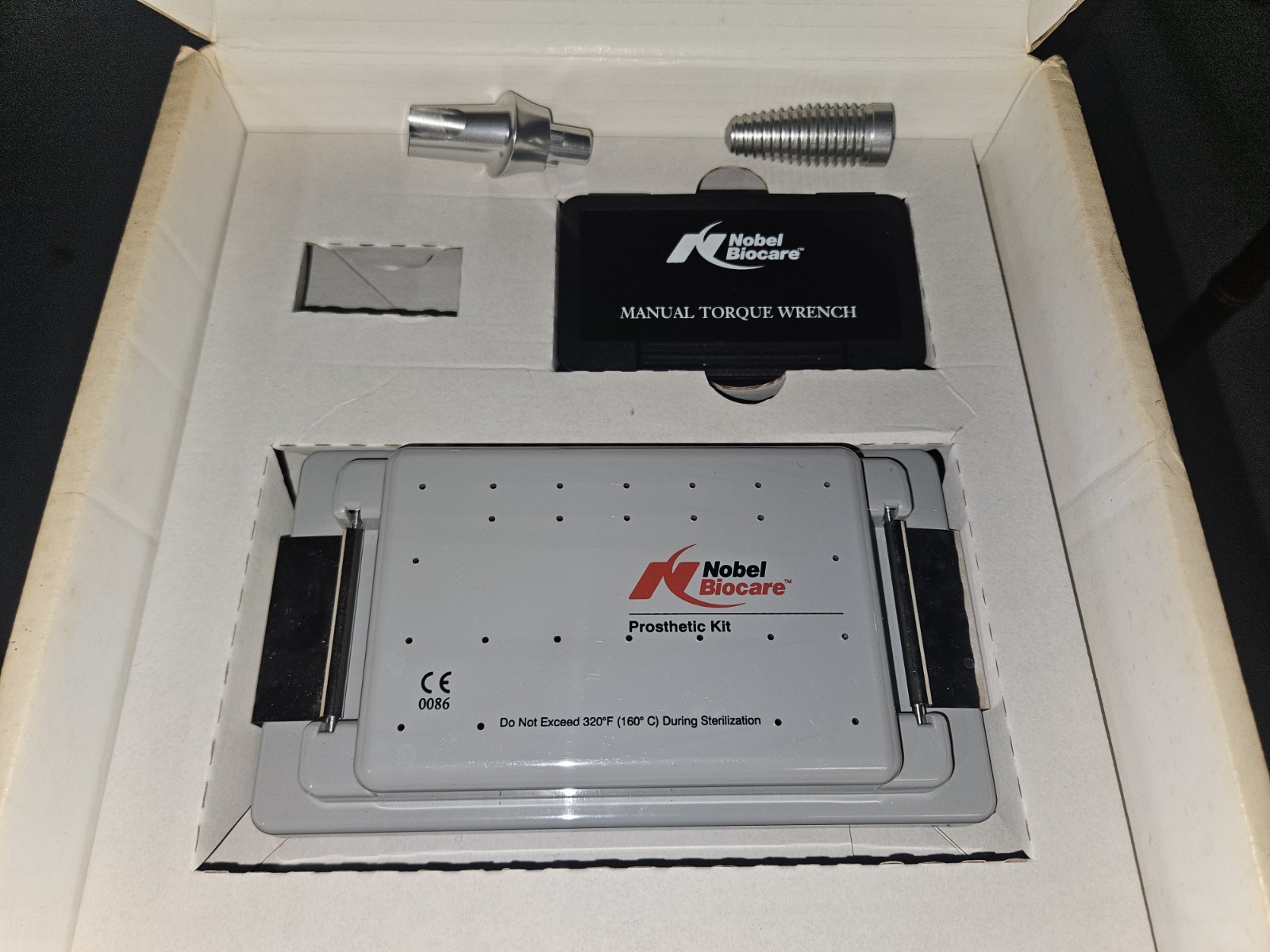 Unused Nobel Biocare Prosthetic Kit Dental w/Tourqe Wrench