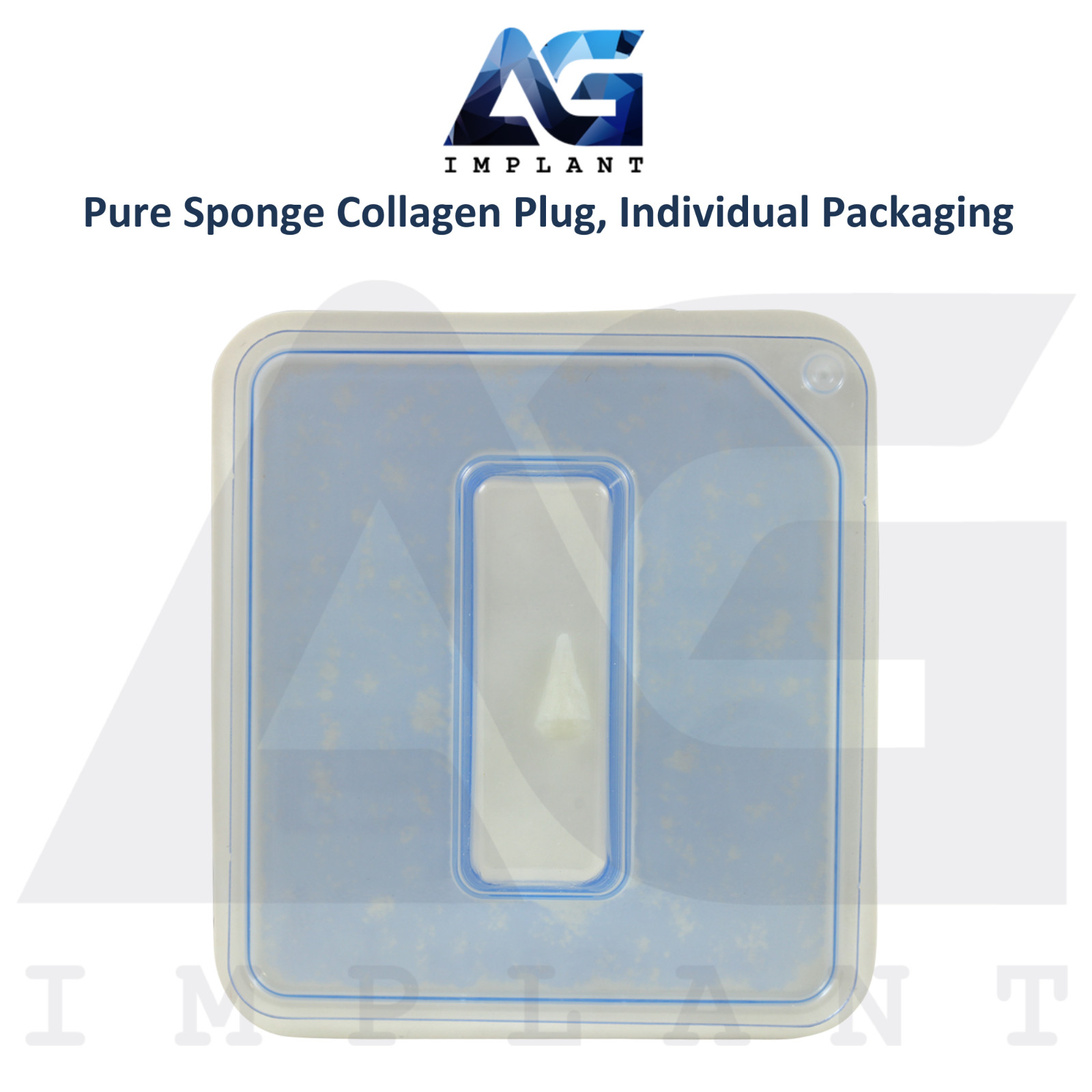 Dental Pure Collagen Sponges 10 Individually Packed Plugs Sterile Void Filling