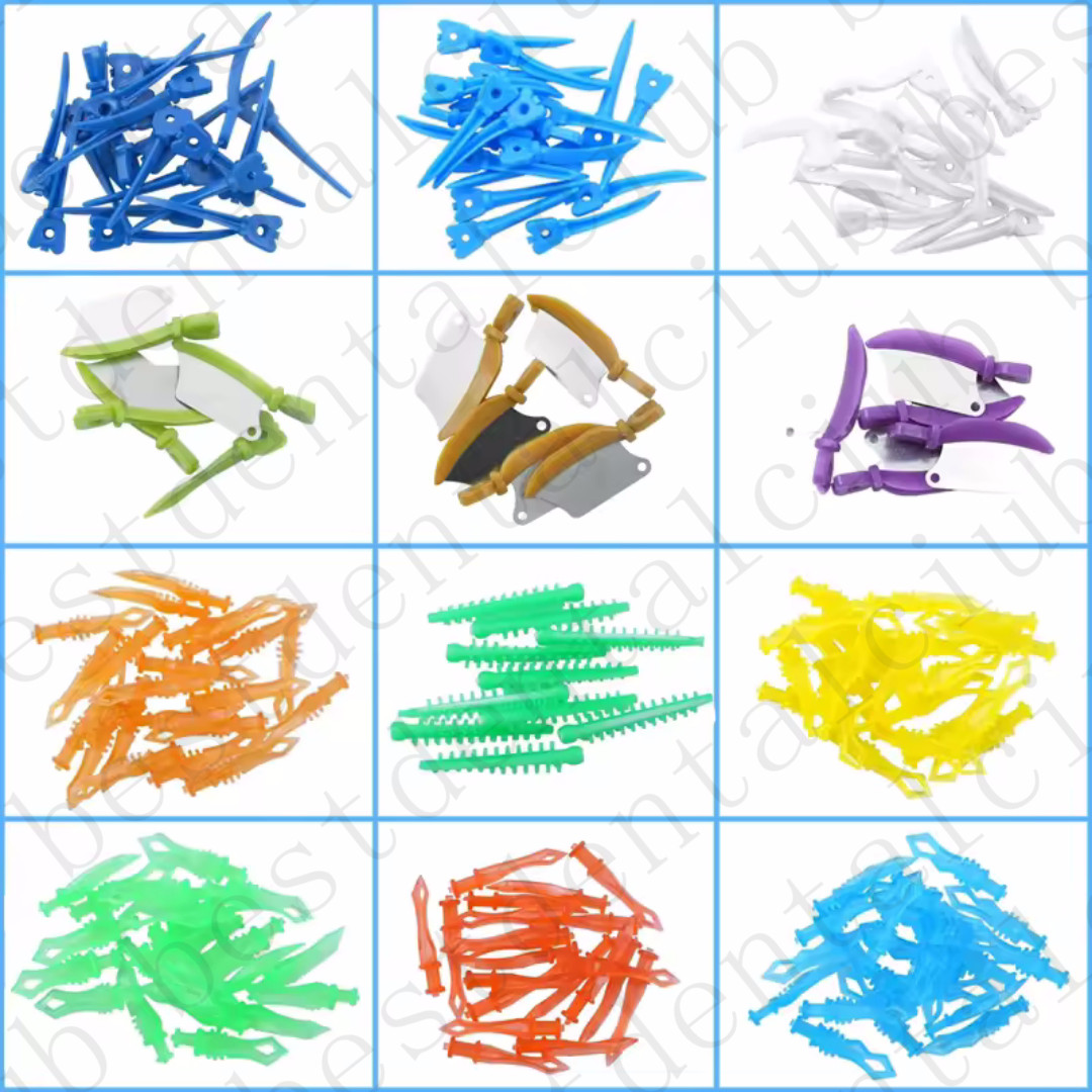 Interdental Wedges Kit Disposable Plastic Composite Diastema Wedge Refill Teeth