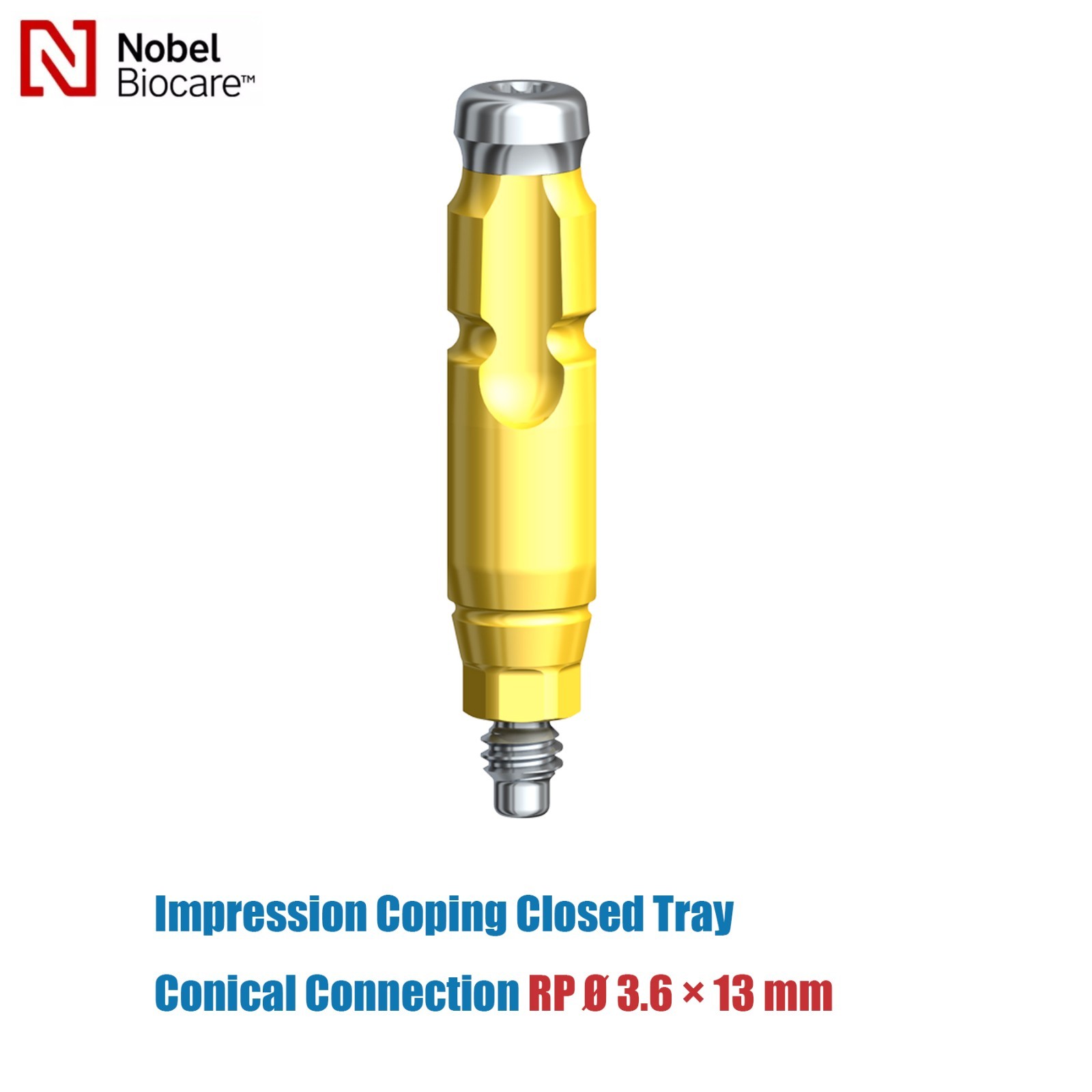 US Dental fits Nobel Biocare Active Impression Coping Transfer Closed Tray NP/RP