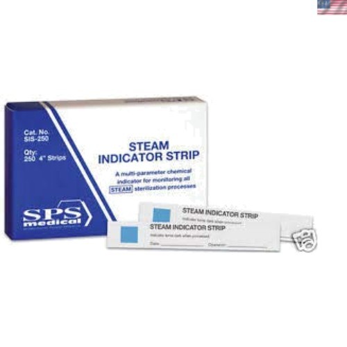 4-Inch Steam Indicator Strips – 250 Pack for Reliable Sterilization Monitoring