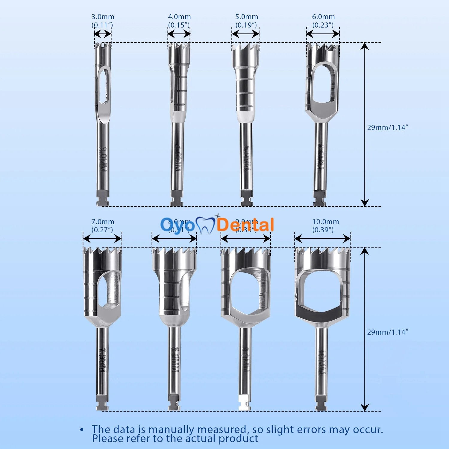 Dental Implant Tissue Punch Tools Stainless Steel Φ 7.0 For lmplant Handpiece