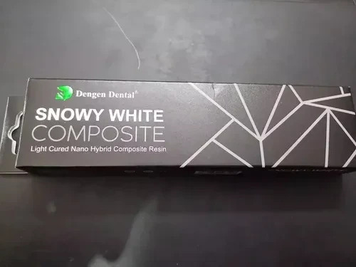 Dental SNOWY WHITE BLEACH SHADE Light Cured Nano Hybrid Restorative Composite 4g