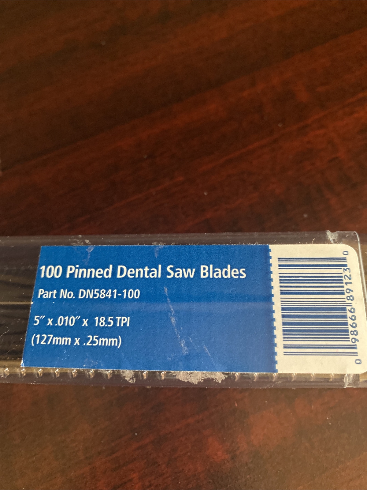 100 Pinned Dental Saw Blades DN5841-100 5×10” x 18.5 TPI