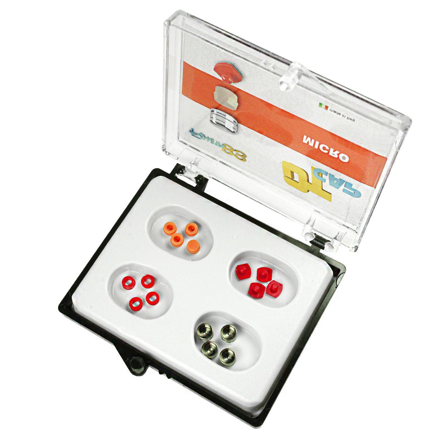 DSI Dental Lab Fixture OT Cap Micro Castable Spherical Ball Attachment Kit