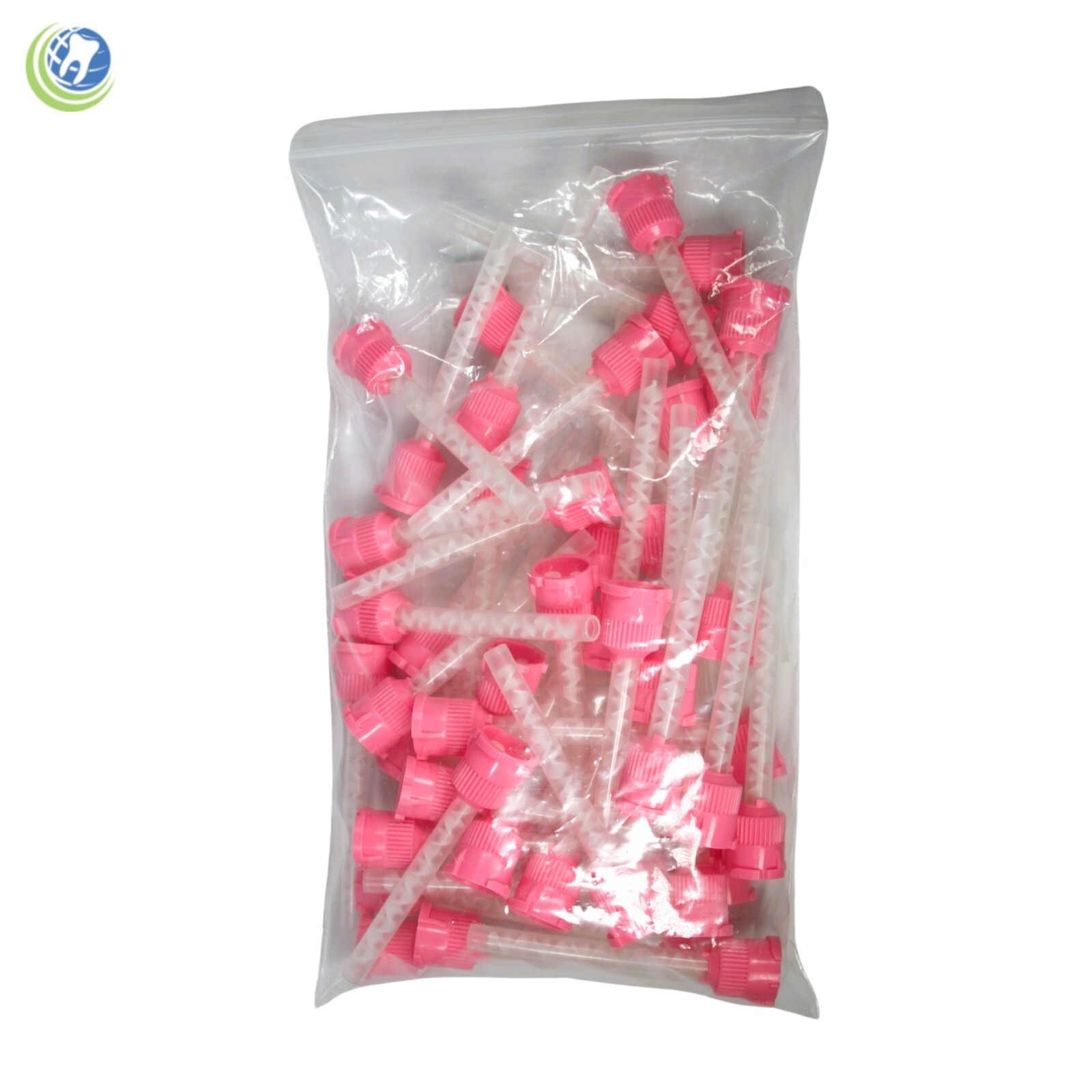 Dental Pink HP Mixing Tips Type 5.4mm x 48 Medium Body Monophase VP-8106
