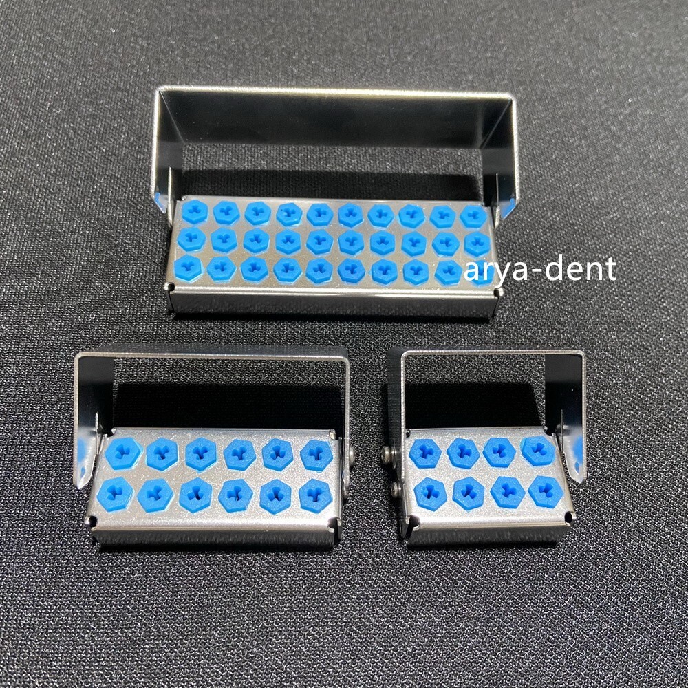 8/12/30 Hole Dental Implant Drills Organizer Holder File Bur Sterilizer Case Box