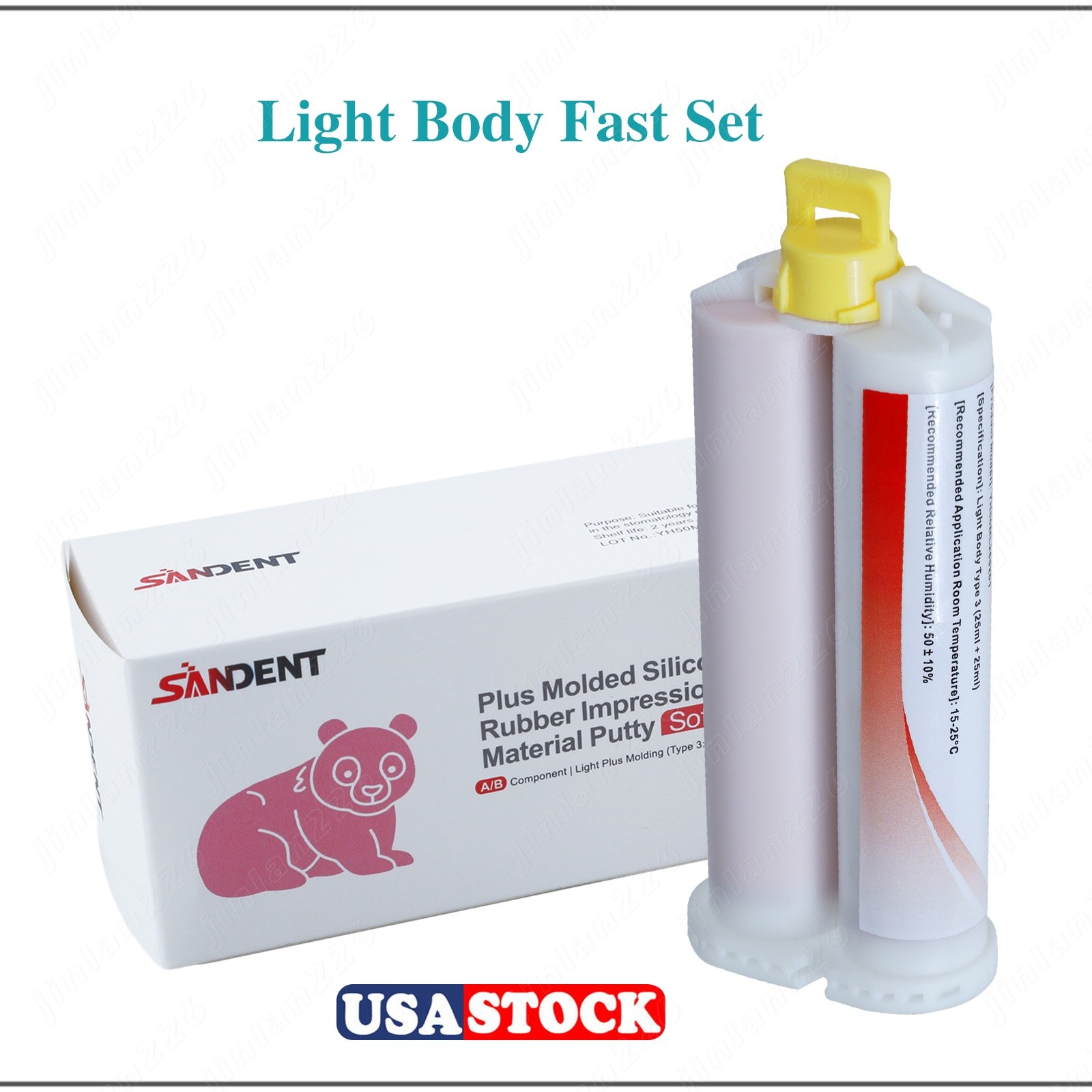 LIGHT MEDIUM HEAVY Body Impression Material Dental VPS FAST SET 50ML Cartridges