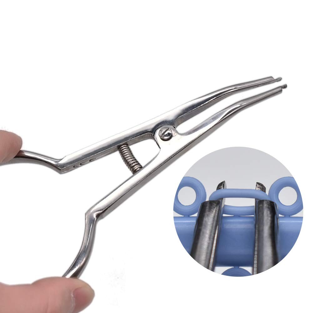 Angzhili 1 Piece Dental Orthodontic Separator Ties Placing Pliers and 1 Bag…