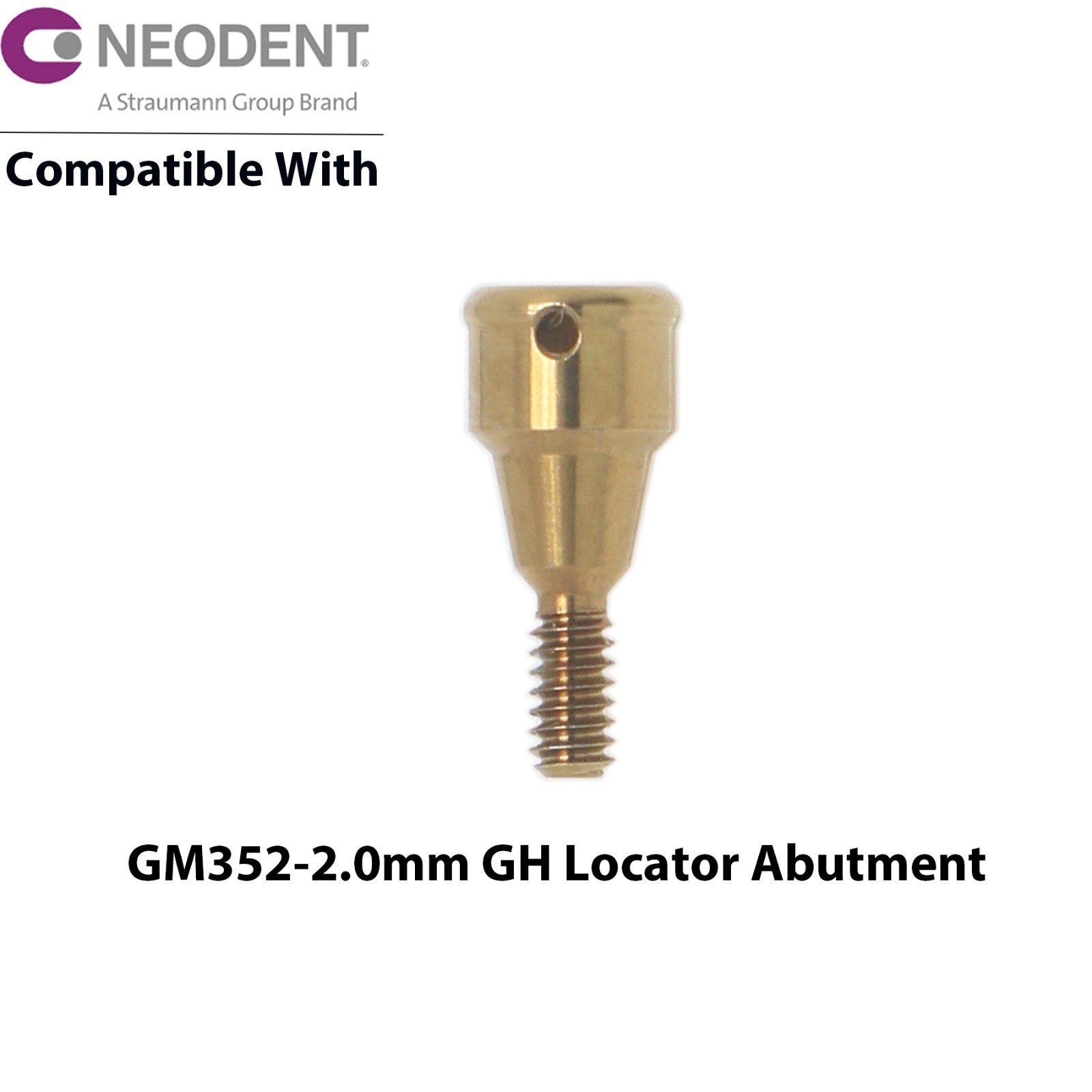 For NEODENT GRAND MORSE Overdenture Locator Abutments 1-6mm Male Caps Removable