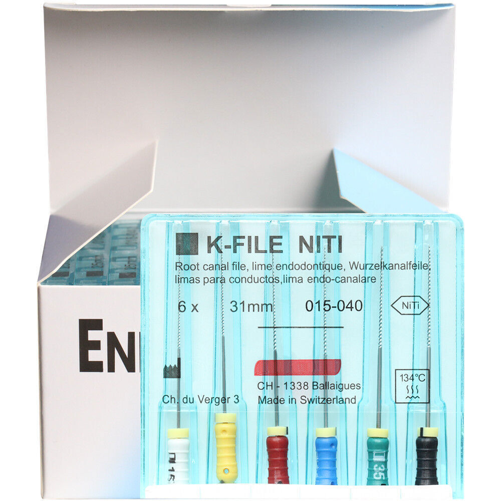 10 Packs Dental K-FILE NITIFLEX NiTi Flexible Endodontic ENDO Root Canal K Files