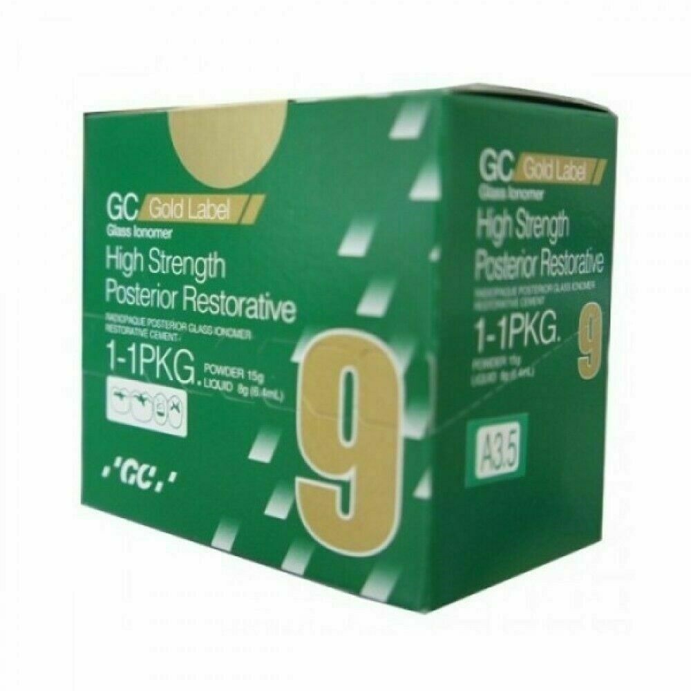 GC Gold Label Glass Ionomer Type 9 High Strength Posterior Restorative 1-1Pkg