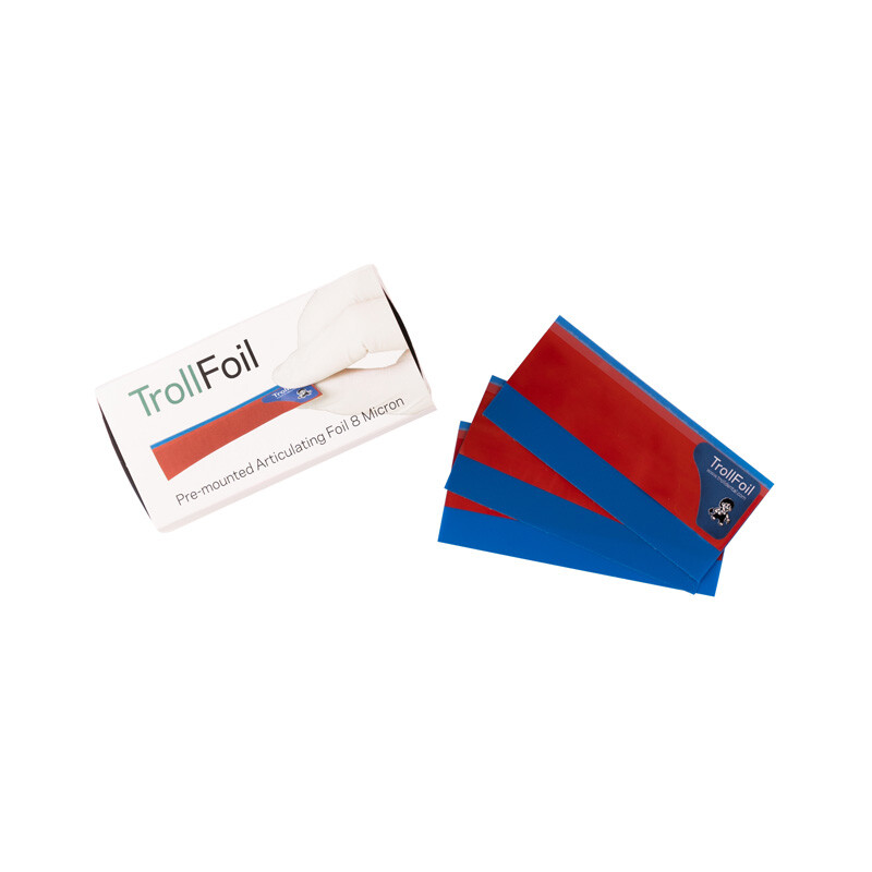 Directa TrollFoil Thin Articulation Paper Dental Occlusion Red/Blue 100pcs