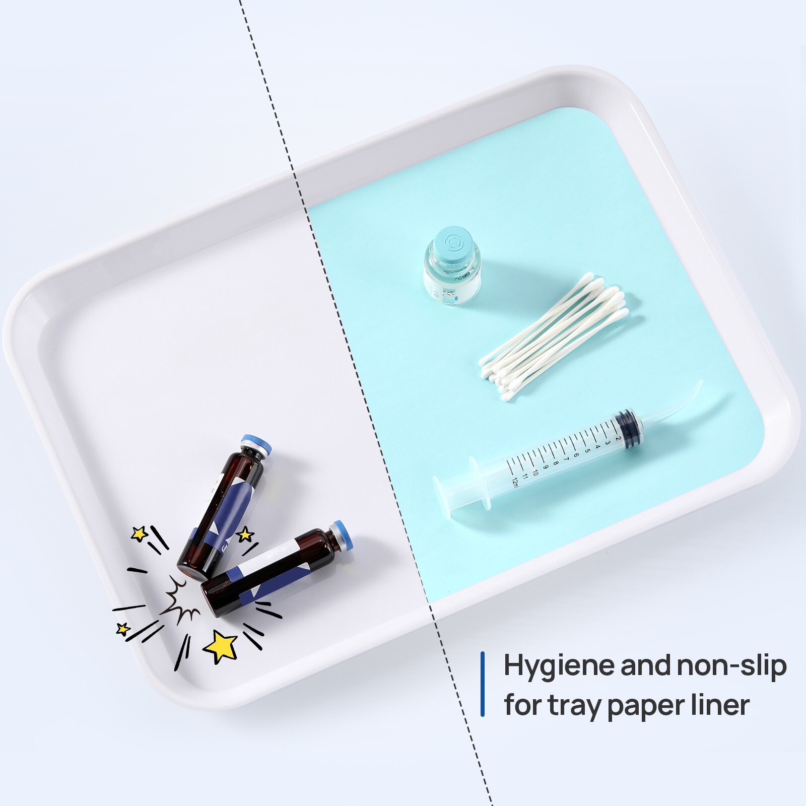 JMU Dental Paper Tray Cover Liner BLUE, Size B 8.5″ x 12.25″, Case of 1000pcs
