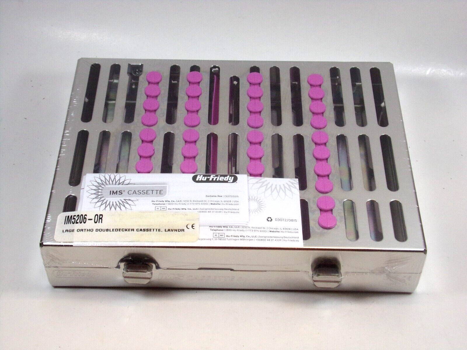 HU FRIEDY Large Double Decker Ortho Lavender Cassette 6″ x 8″ x 1.5″ | IM5206-OR