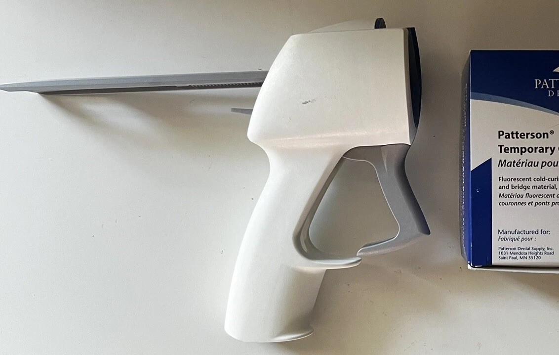 Patterson Dental Temporary Crown Bridge Material A2 And 4:1/10:1 Dispensing Gun