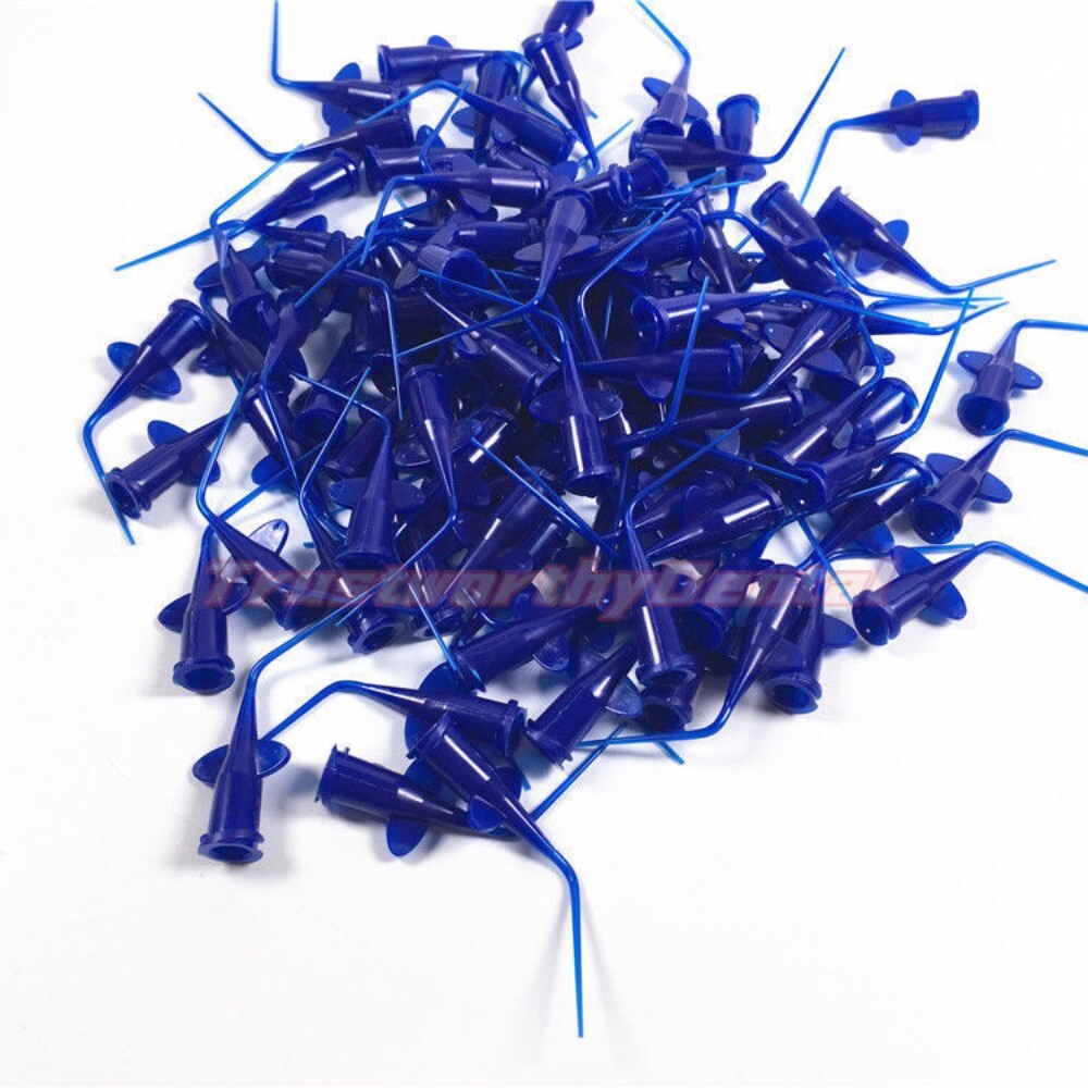 Dental Disposable Irrigation Tip Endo Root Canal Irrigator Tip Plastic Blue