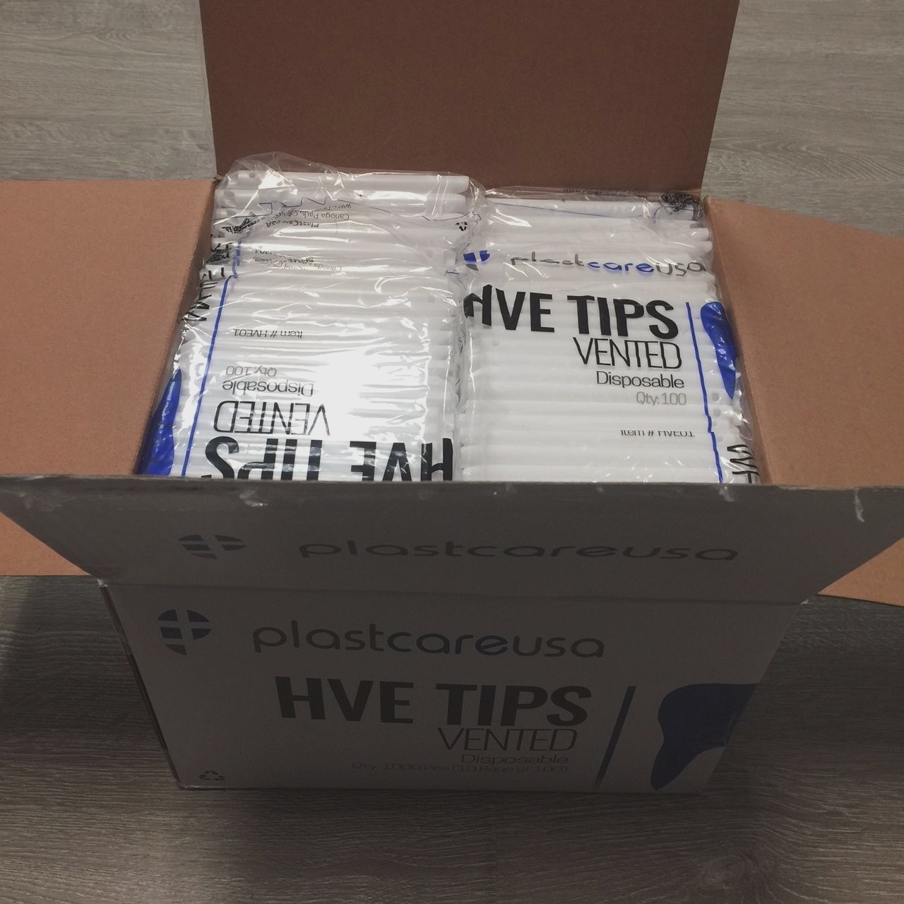 200 (2 Bag) HVE High Volume Evacuation Suction Dental Tips, Vented (White)