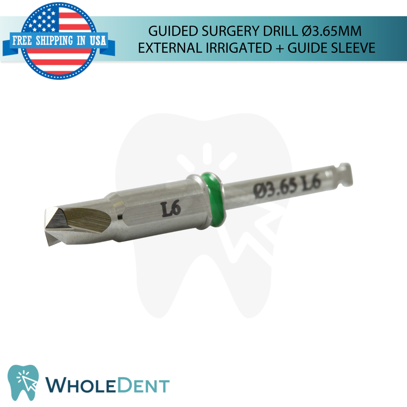 Guided Stopper Drill Ø3.65mm External Irrigated Guide Sleeve Depth Marking Tool