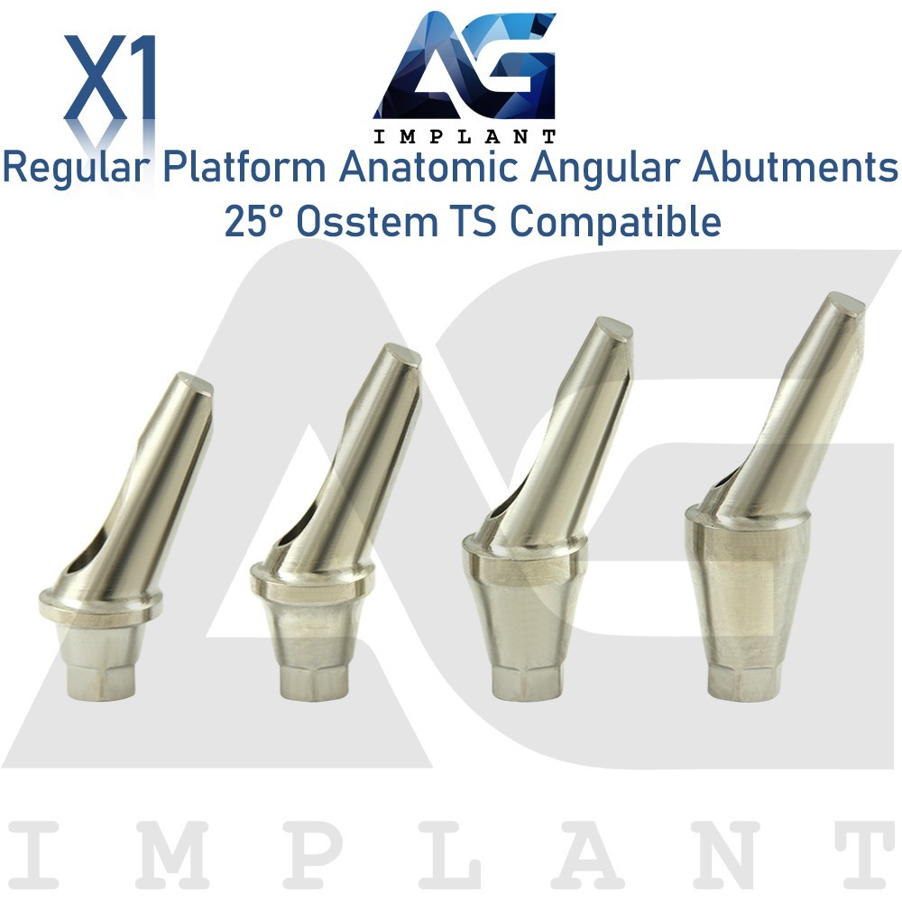 Angled Anatomic Prosthetic 25° Regular Platform 2.5mm 0sstem®TS Compatible