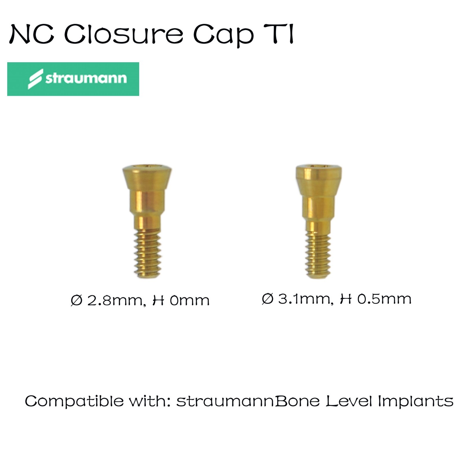 NC Dental Healing Abutment Healing Closure Narrow for Straumann ITI Bone Level