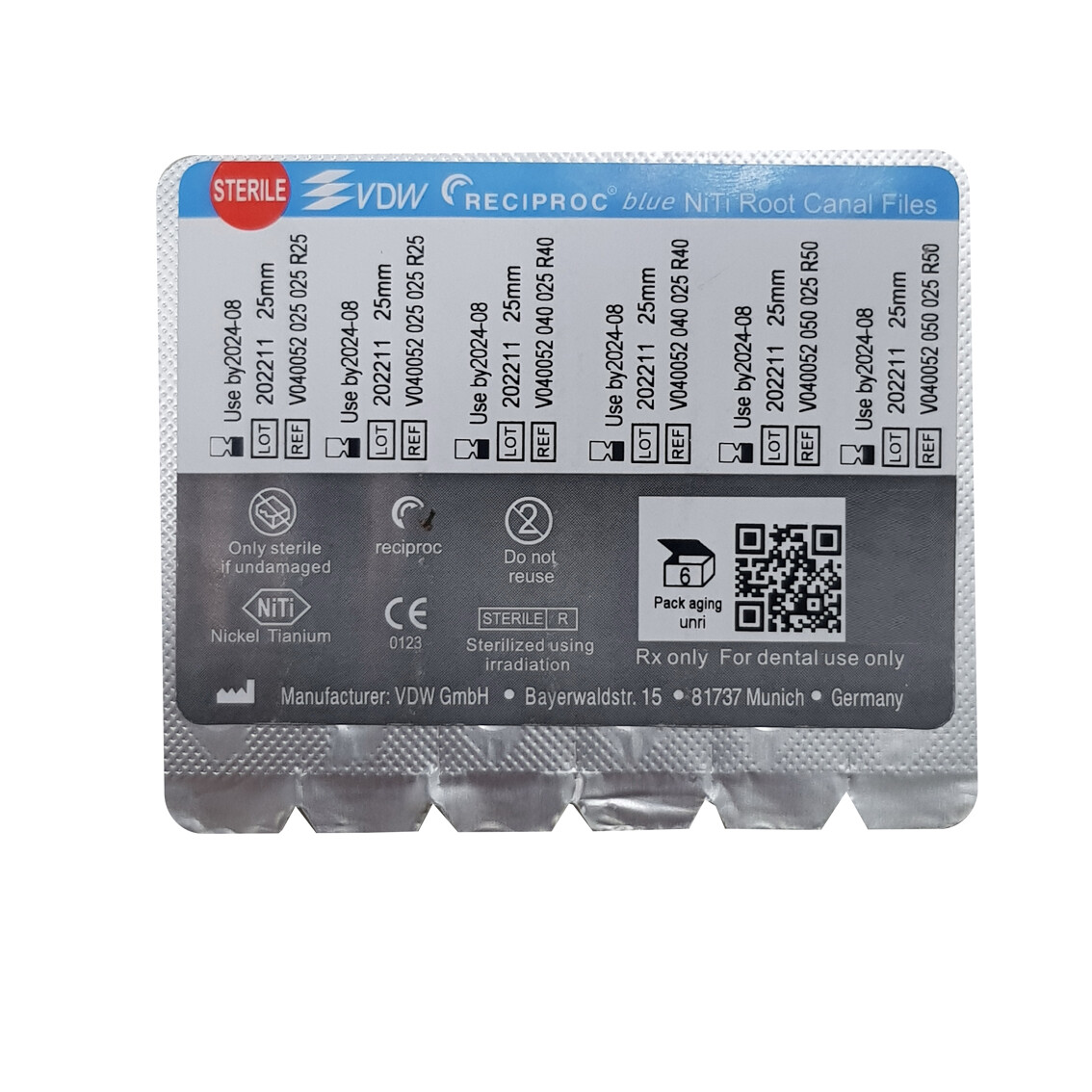 Dental Endo Files Reciprocating Thermal Root Canal Niti Rotary L25 R25/R40/R50