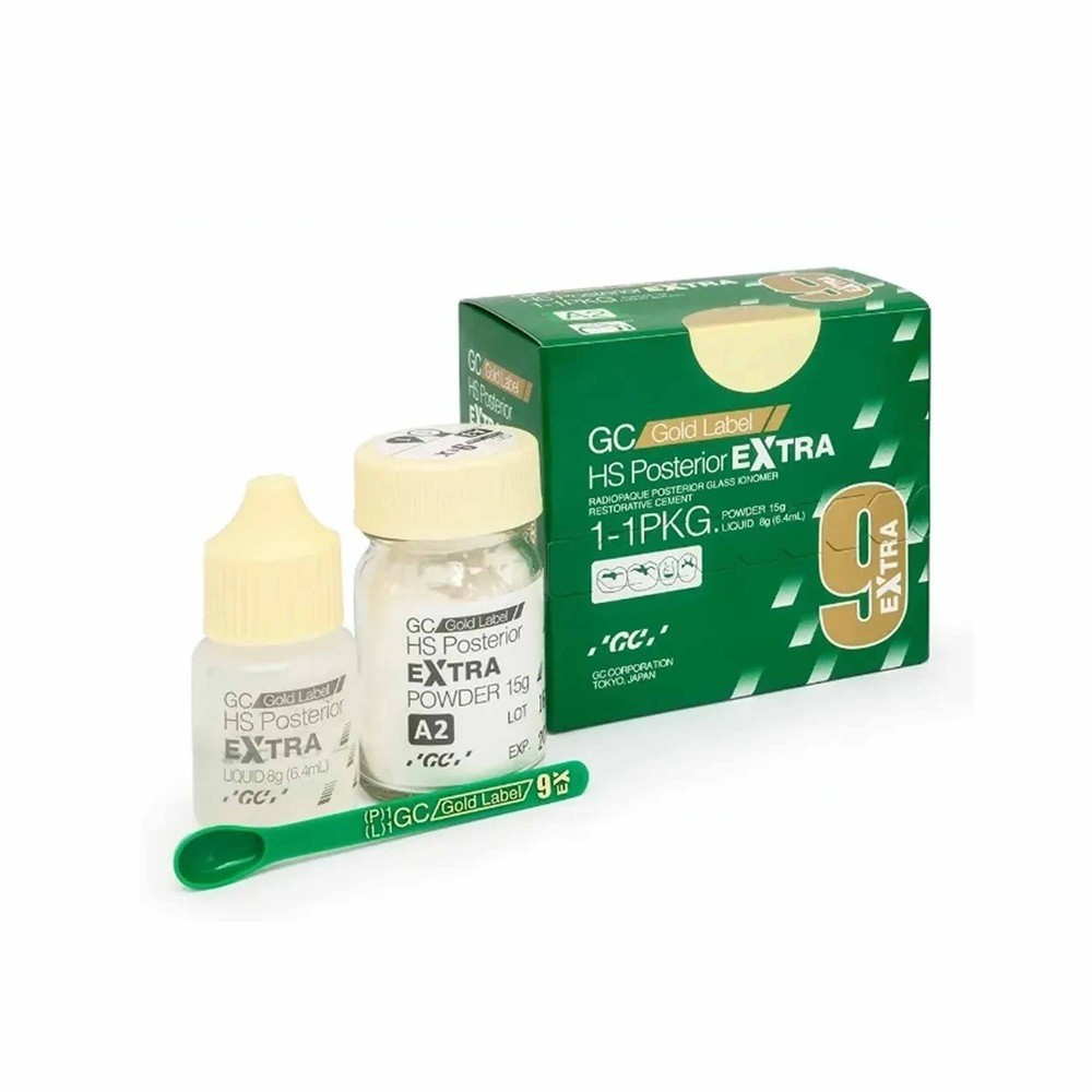 GC Gold Label HS Posterior EXTRA Glass Ionomer Cement A2 1-1 Pkg Dental