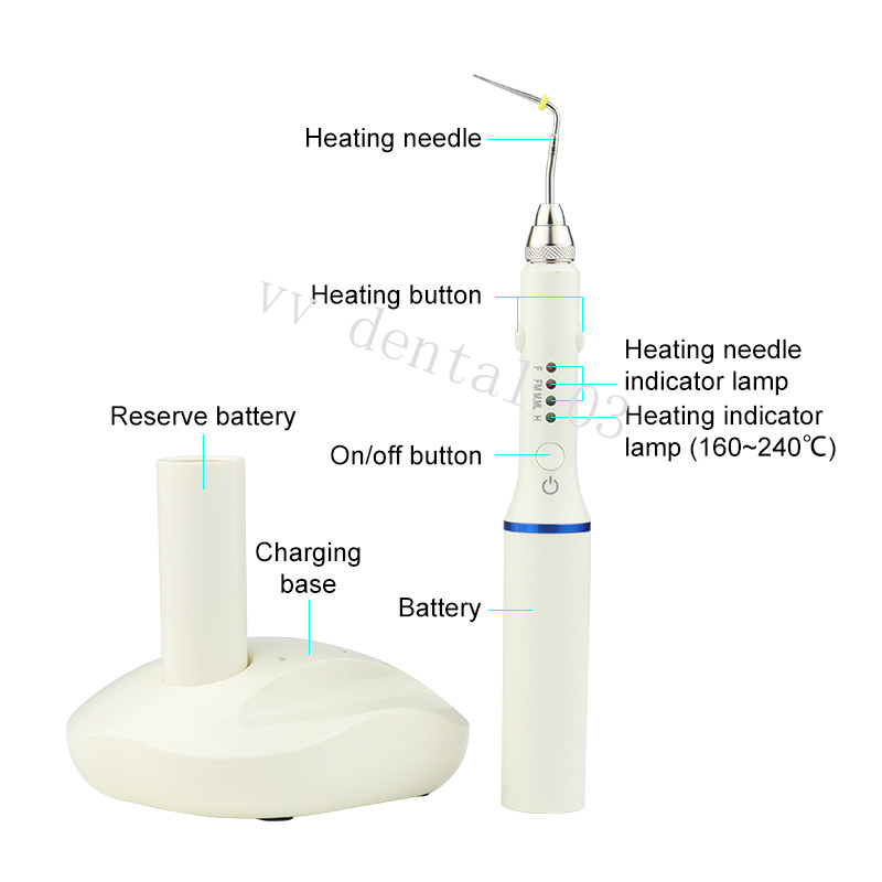 Dental Gutta Percha Obturation Pen Wireless Endo Heated Root Canal Filling Syste