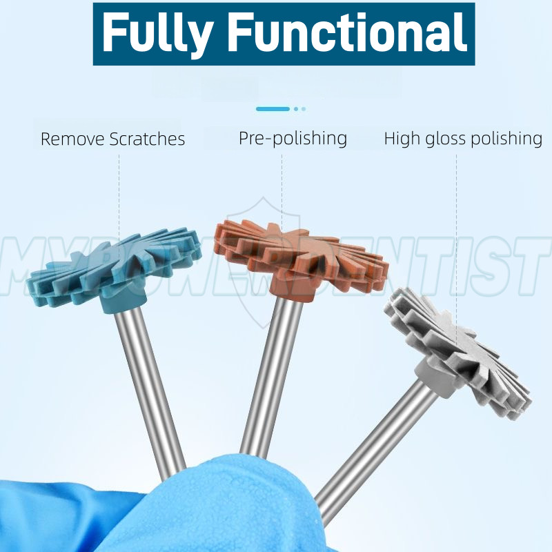 Dental Polishing Wheel Diamond Ceramic Twist RA Radial EVE Coarse/Medium/Fine