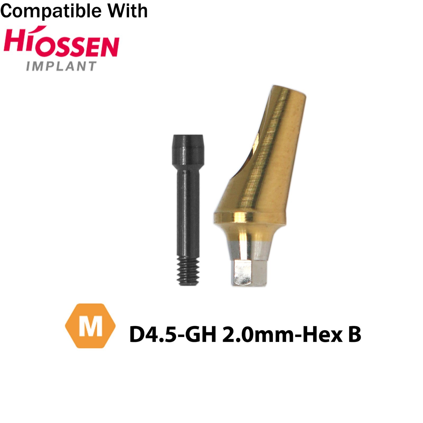 Dental 17° Angled Abutment Anatomic Fits Hiossen Osstem TS Hex Mini Platform