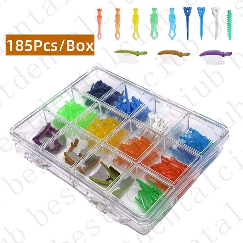 Interdental Wedges Kit Disposable Plastic Composite Diastema Wedge Refill Teeth