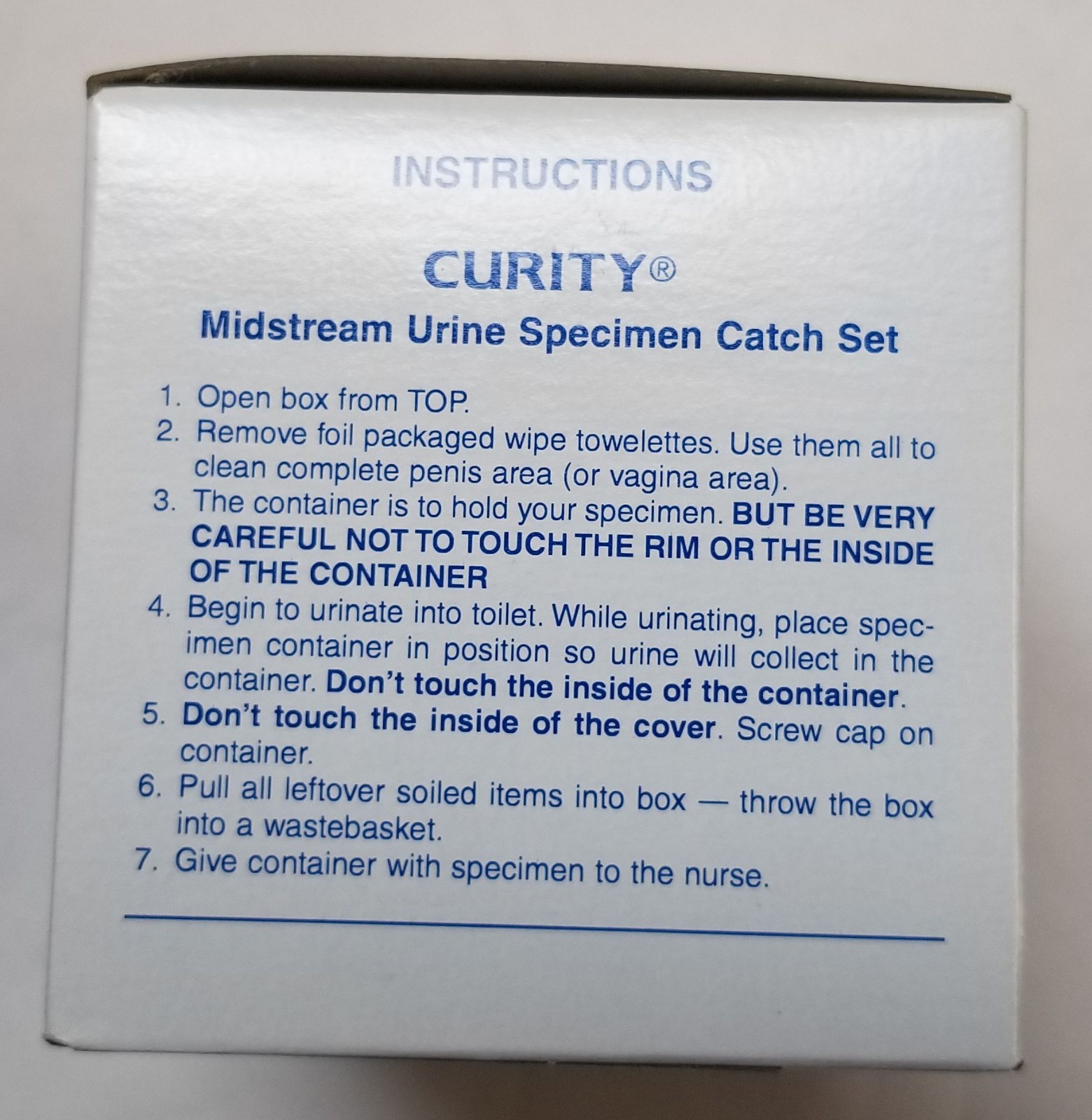 Kendall Curity Midstream Urine Specimen Catch Set / Cup Ref 24000