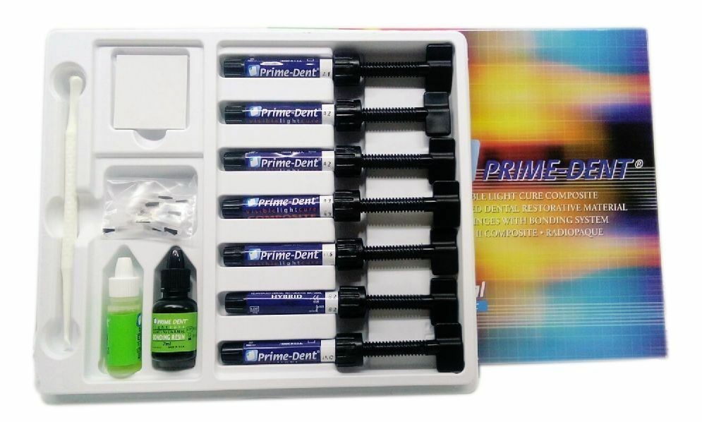 Prime Dent Hybrid Composite VLC Resin Based Restorative 7 Syr Dental Kit