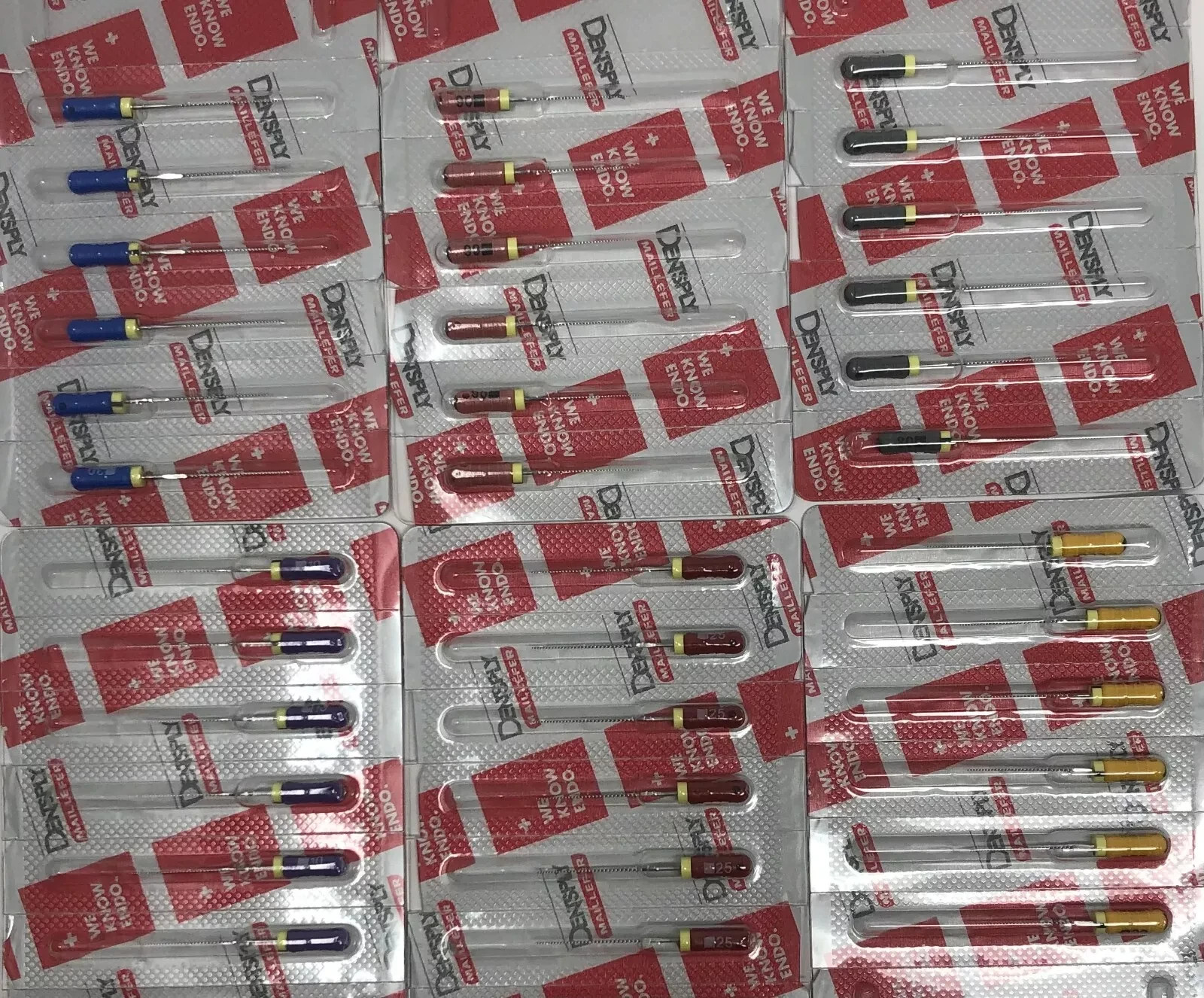 Lot of **29 Sleeves** (174 Pcs) Expired Dentsply Ready*Steel Flexofile