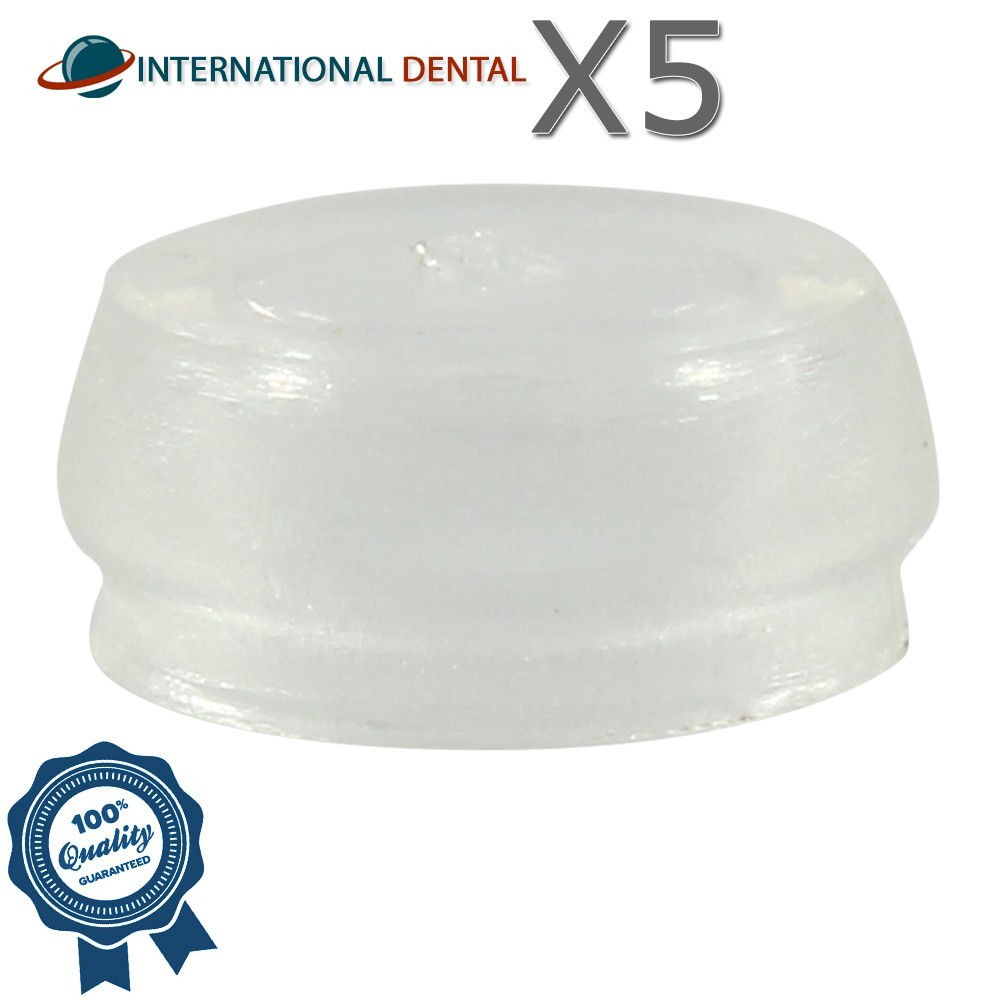 5 Standard Clear Silicone Caps EKoator Overdenture Attachment Dental Fixture