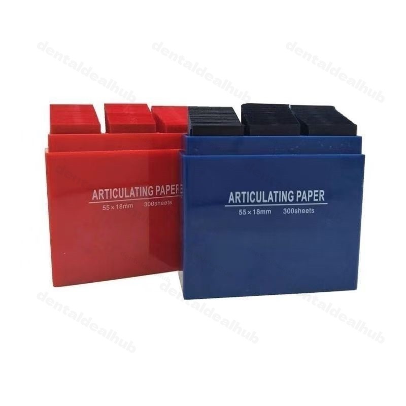 Dental Articulating Paper 300 Sheets 55x18mm Ultra Thin Occlusal Bite Strips