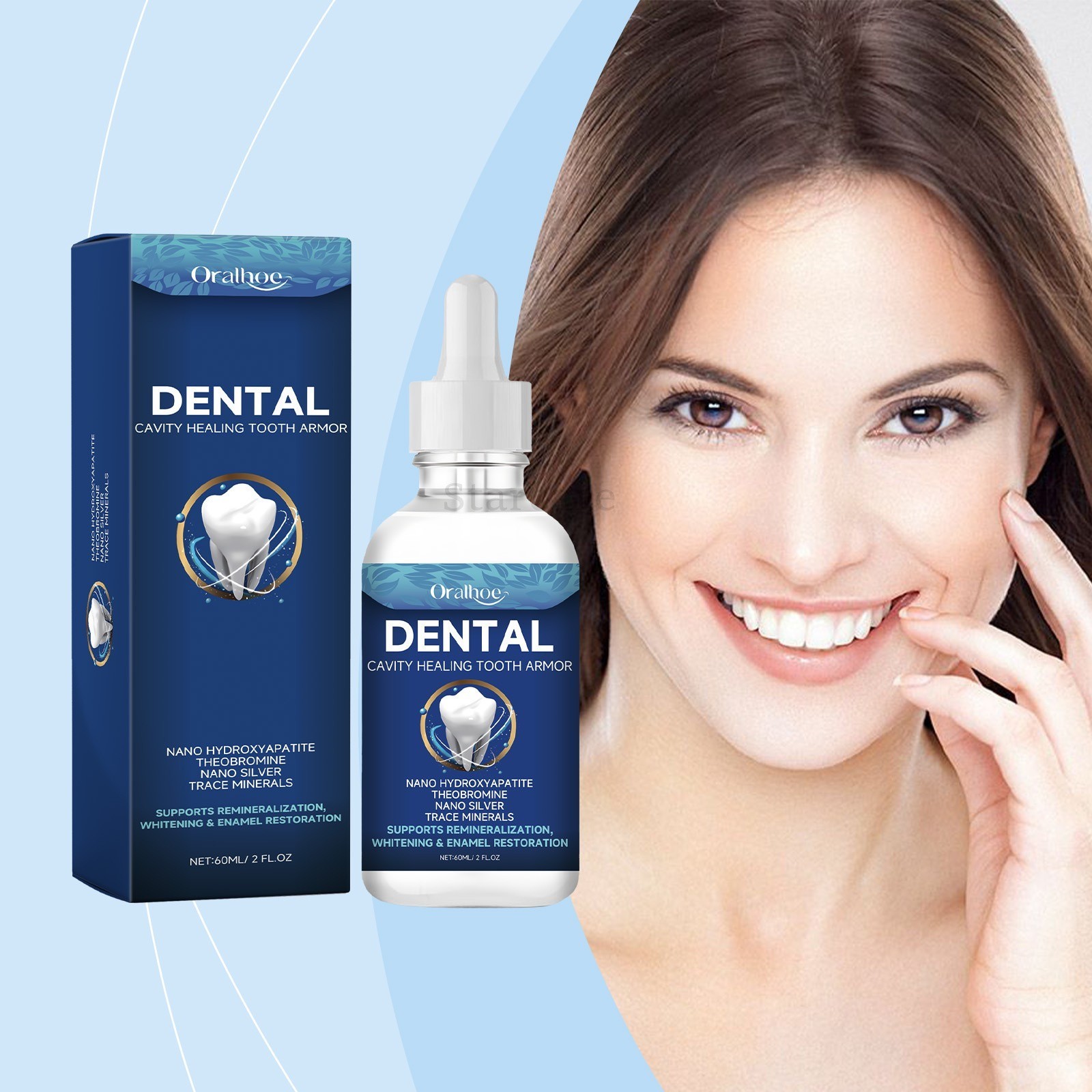 Dental Tooth Care Solution Cavity Healing Tooth Armor Repair Liquid 60ml/Bottle