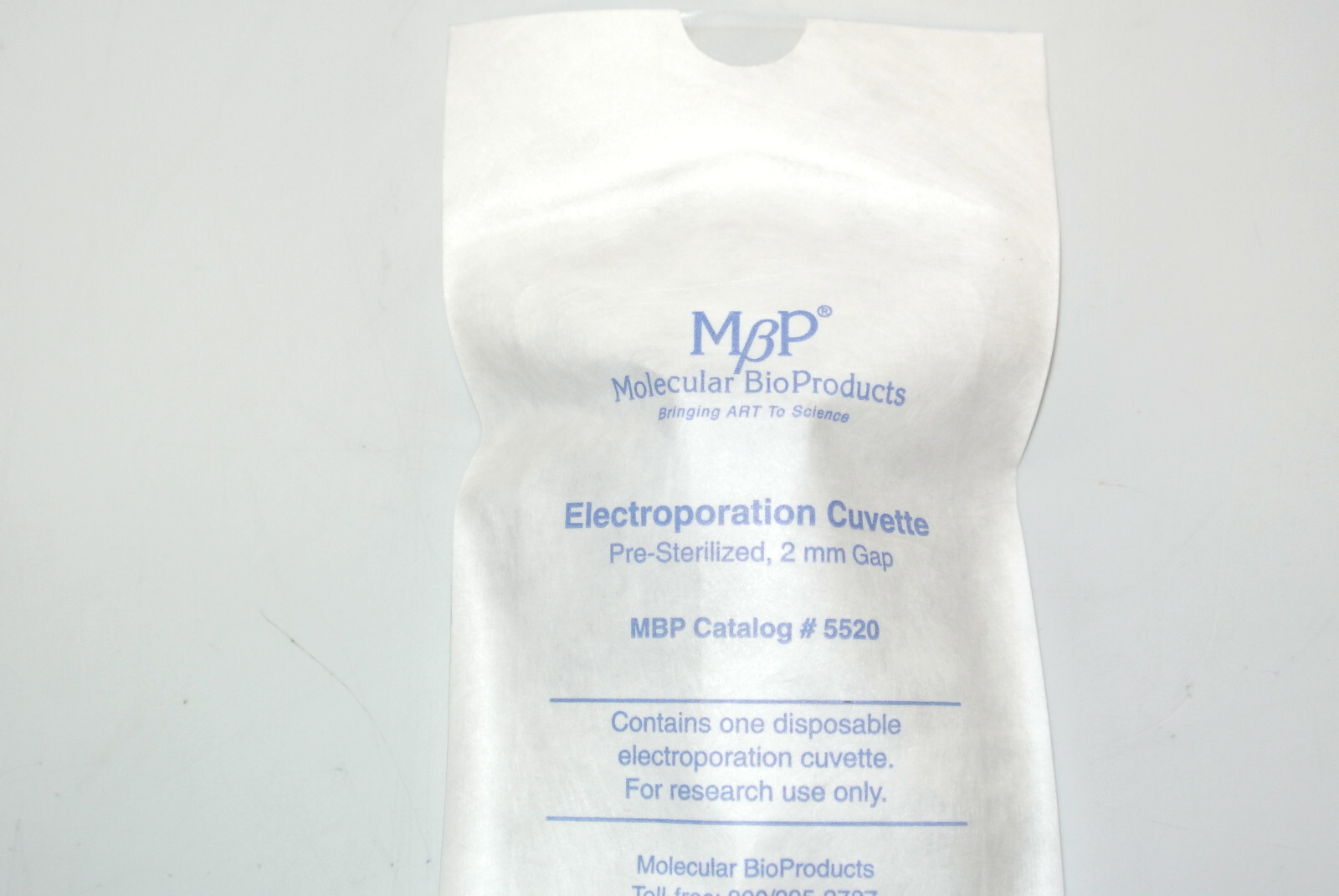 MOLECULAR BIO PRODUCTS 5520 ELECTROPORATION CUVETTES PRE STERALIZED 2MM GAP